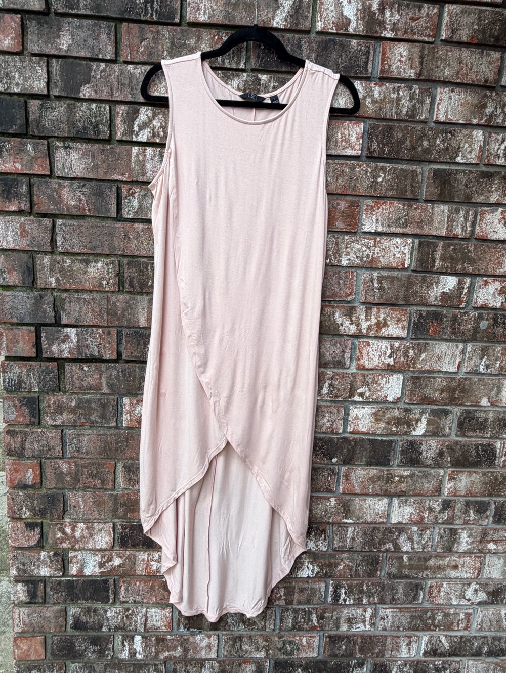 G by Giuliana Soft Blush Pink High-Low Sleeveless Top
